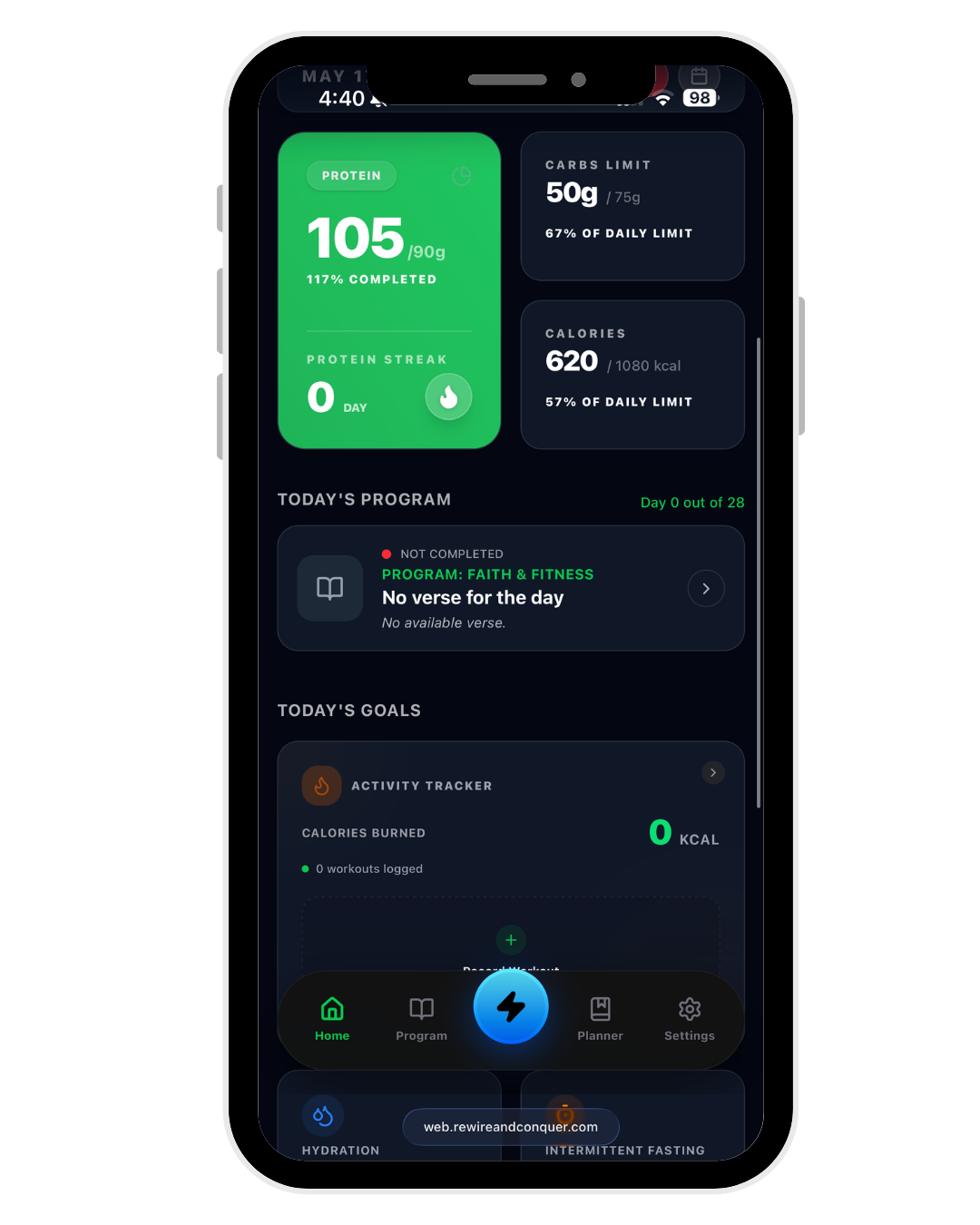 Member dashboard — what a tenant's branded user experience looks like